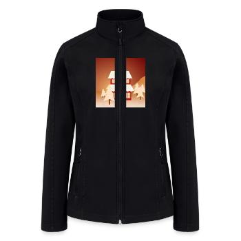 Xmas Landscape - Women’s Soft Shell Jacket - black - Front