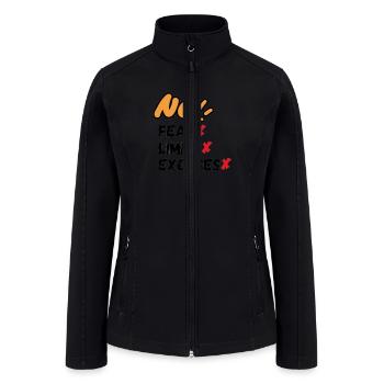 No fear no limits no excuses - Women’s Soft Shell Jacket - black - Front