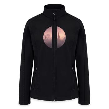 Fantasy Surreal Landscape - Women’s Soft Shell Jacket - black - Front