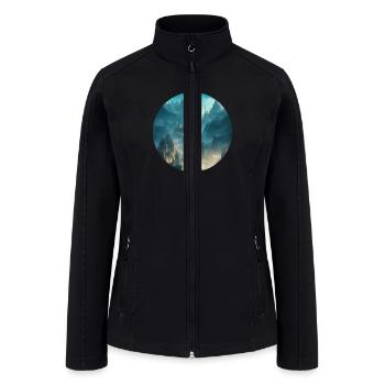 Fantasy Realm Landscape - Women’s Soft Shell Jacket - black - Front