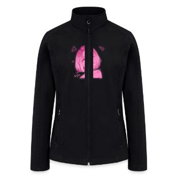 Pink Girl (from the Glo Girls’ Series) - Women’s Soft Shell Jacket - black - Front