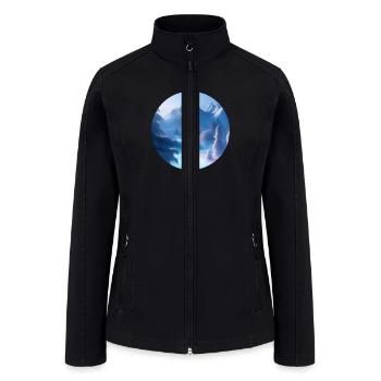 Easy Winter Painting - Women’s Soft Shell Jacket - black - Front