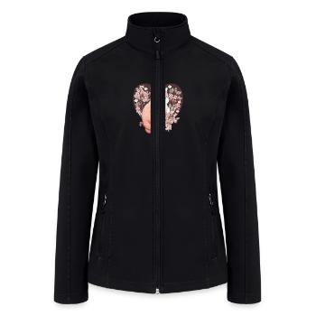 Cute Valentines Day Gift Funny - Women’s Soft Shell Jacket - black - Front