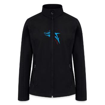 Blue Shark - Women’s Soft Shell Jacket - black - Front