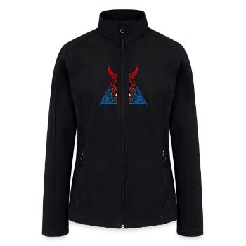 Oni mask - Women’s Soft Shell Jacket - black - Front