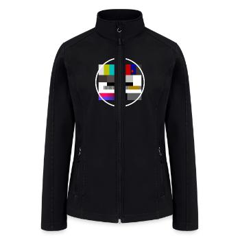 No signal TV screen FuBK - Women’s Soft Shell Jacket - black - Front