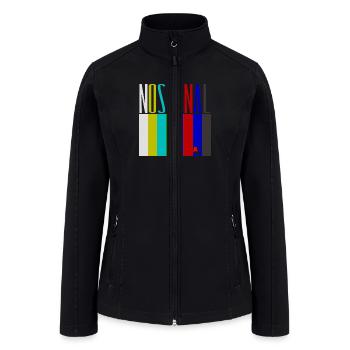 No signal TV screen EBU Colorbars - Women’s Soft Shell Jacket - black - Front