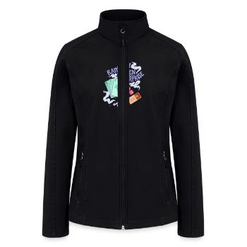 rainbow kitten surprise - Women’s Soft Shell Jacket - black - Front