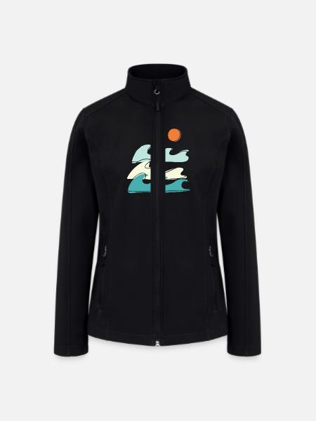 Waves - Women’s Soft Shell Jacket - black
