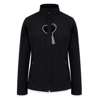 Broken Heart Lollipop Candy - Women’s Soft Shell Jacket - black - Front