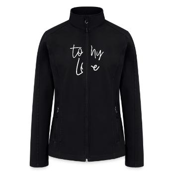 I love you - Women’s Soft Shell Jacket - black - Front
