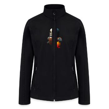 mexican the day of the dead doll handknitted - Women’s Soft Shell Jacket - black - Front