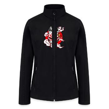Kitsune Mask Fox Mask Japan - Women’s Soft Shell Jacket - black - Front