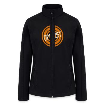 Optimist White Word - Women’s Soft Shell Jacket - black - Front