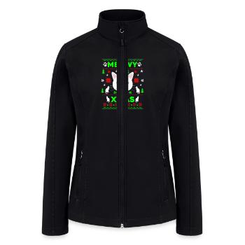 Meowy Christmas - Women’s Soft Shell Jacket - black - Front