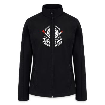 Firefighter Husband - Women’s Soft Shell Jacket - black - Front