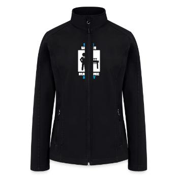 Being Waiter Makes Me Happy - Women’s Soft Shell Jacket - black - Front