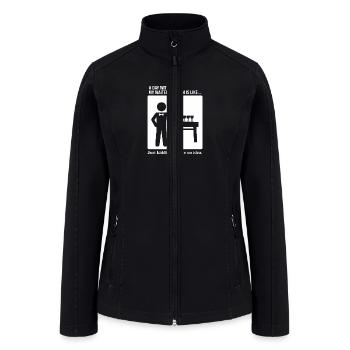 Day Without Waiter Uniform No Idea - Women’s Soft Shell Jacket - black - Front