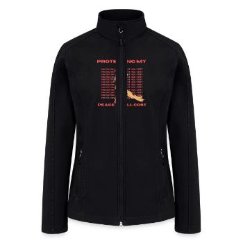 Protecting my peace at all cost - Women’s Soft Shell Jacket - black - Front