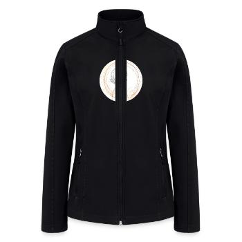 Adorable Line Art of Kids for Tshirt and Sticker - Women’s Soft Shell Jacket - black - Front