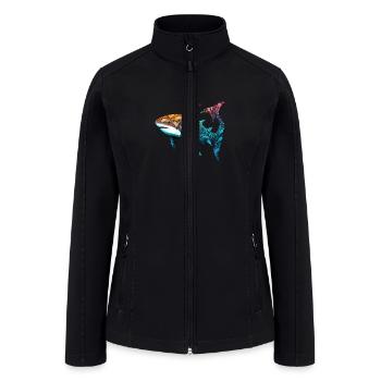 shark colour - Women’s Soft Shell Jacket - black - Front