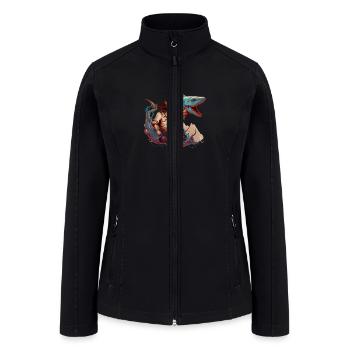 shark cowboy - Women’s Soft Shell Jacket - black - Front