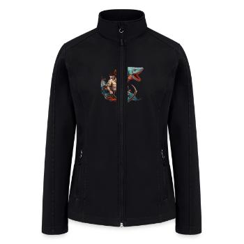 shark cowboy - Women’s Soft Shell Jacket - black - Front