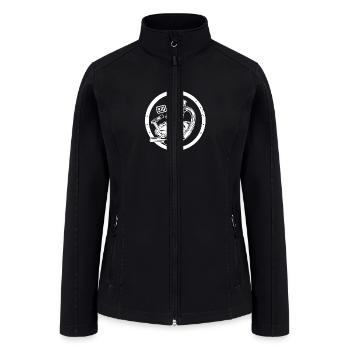 Redwood Vintage Motorcycle Garage Distressed - 910 - Women’s Soft Shell Jacket - black - Front