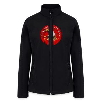 Unlimited flying Eagle - Women’s Soft Shell Jacket - black - Front