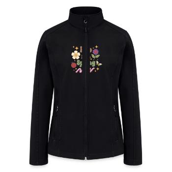 Hop into spring - Women’s Soft Shell Jacket - black - Front
