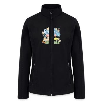 Rain drop - Women’s Soft Shell Jacket - black - Front