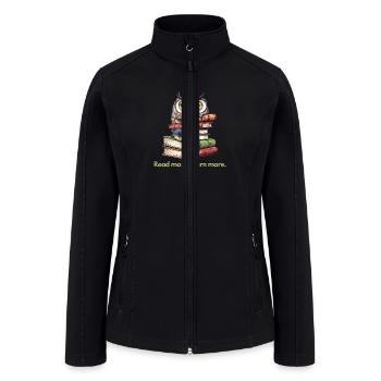 Read more, learn more - Women’s Soft Shell Jacket - black - Front