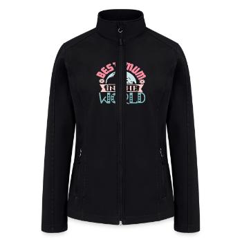 Best Mum in the World Mother s Day - Women’s Soft Shell Jacket - black - Front