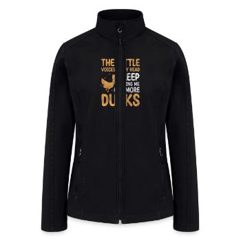 Ducklings Quack Quack Rubber Ducks Bathtub - Women’s Soft Shell Jacket - black - Front