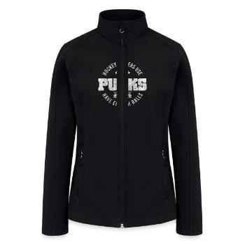 Hockey Ice Hockey Stick Sport Winter Sport - Women’s Soft Shell Jacket - black - Front