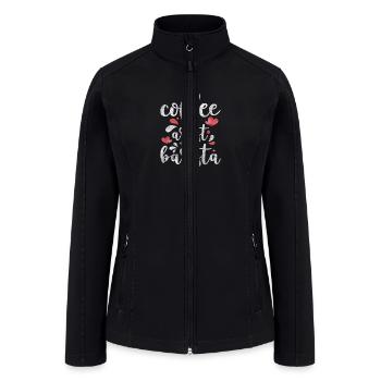 Bartender Espresso Coffee Bean - Women’s Soft Shell Jacket - black - Front