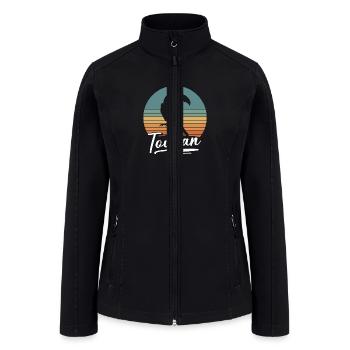 Bird Jungle Tropics Jungle - Women’s Soft Shell Jacket - black - Front