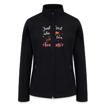 Toucan Jungle Tropics - Women’s Soft Shell Jacket - black - Front
