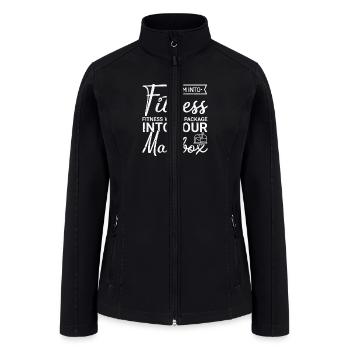 I m into fitness fitness whole package - Women’s Soft Shell Jacket - black - Front