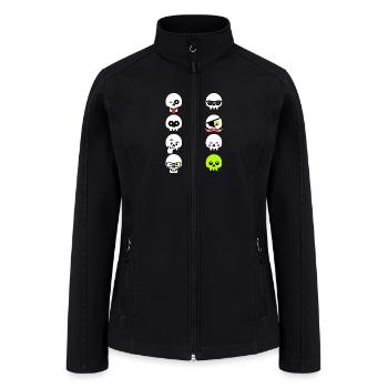 Faces Skull - Women’s Soft Shell Jacket - black - Front