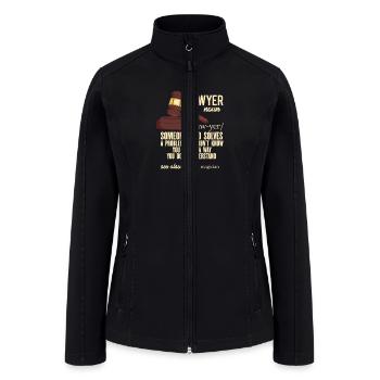 Lawyer Definition - Women’s Soft Shell Jacket - black - Front