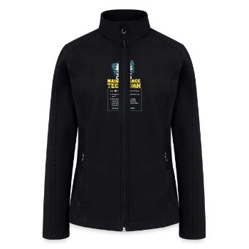 Maintenance Technician Definition - Women’s Soft Shell Jacket - black - Front