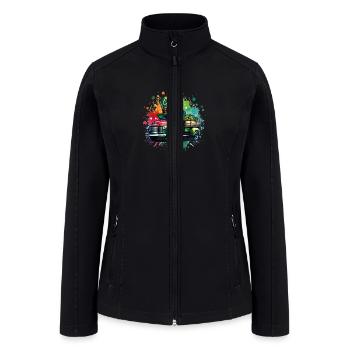 Saint Patrick s Day Truck - Women’s Soft Shell Jacket - black - Front