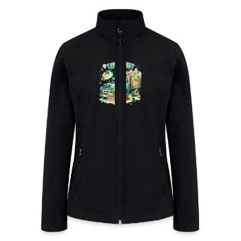 Saint Patrick s Day Truck - Women’s Soft Shell Jacket - black - Front