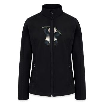 Xiaobaitian🐼Giant Panda - Women’s Soft Shell Jacket - black - Front