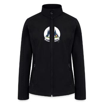 Camping, UNPLUGGED - Women’s Soft Shell Jacket - black - Front