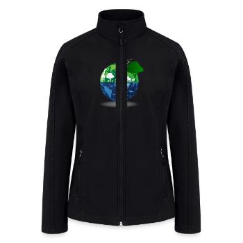 Earth day black - Women’s Soft Shell Jacket - black - Front