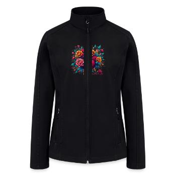 Broken Heart - Women’s Soft Shell Jacket - black - Front