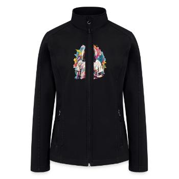 Jesus Is My Rock And Thats How O Roll - Women’s Soft Shell Jacket - black - Front