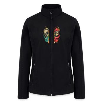 Rebellion With Elegance - Women’s Soft Shell Jacket - black - Front